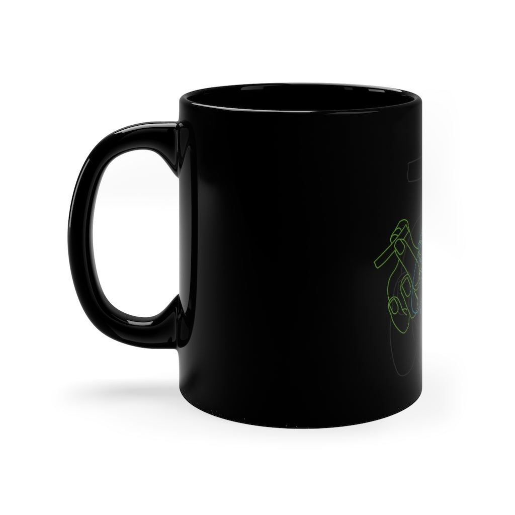Black Coffee Mug, 11oz, Designed by @OKSOMIK image 2